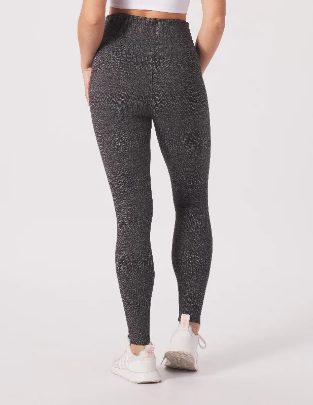 Sultry Legging: Black Herringbone