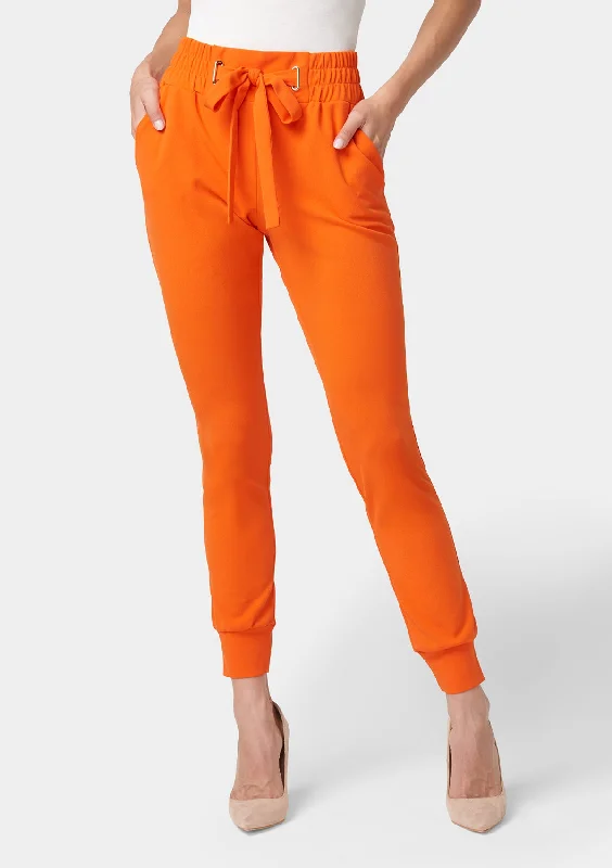 Tall Tianna Tie Waist Crepe Joggers