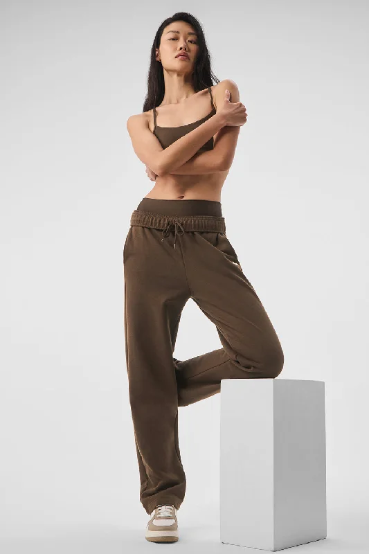 Accolade Straight Leg Sweatpant - Espresso