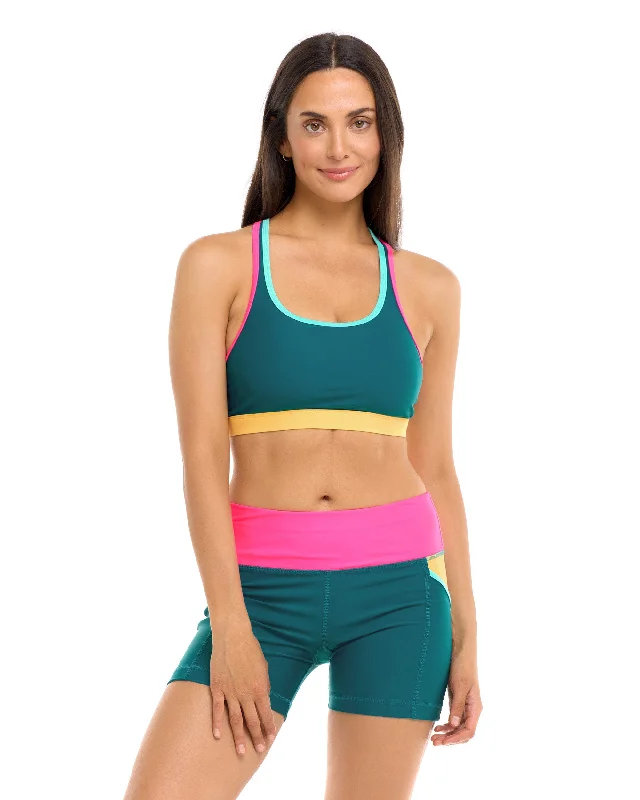 Vibration Equalizer Sports Bra - Kingfisher