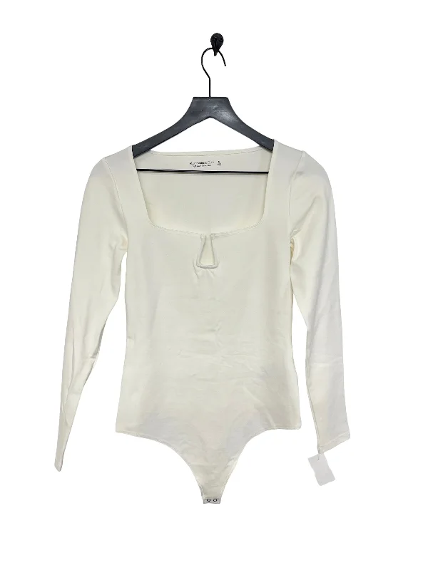 White Bodysuit Abercrombie And Fitch, Size M