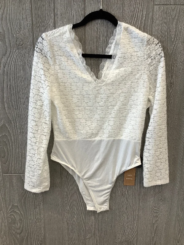 White Bodysuit Shein, Size L