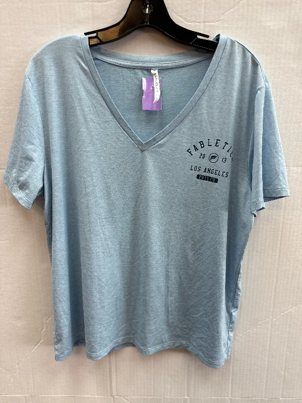 Athletic Top Short Sleeve By Fabletics  Size: Xl