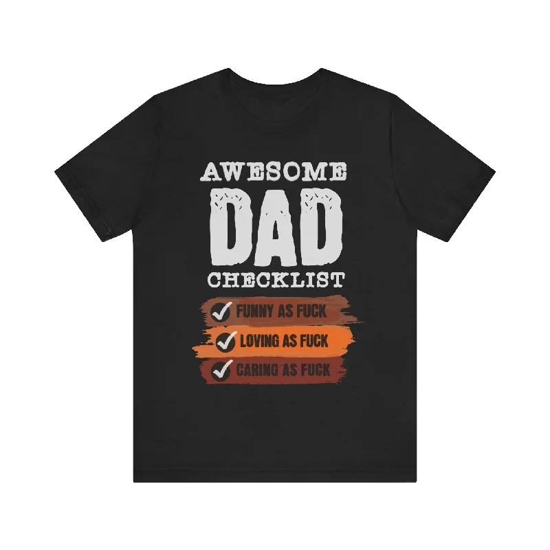 Awesome Dad Jersey Short Sleeve Unisex Tee