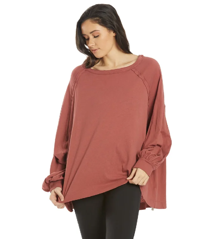 Free People She's Everything Long Sleeve Top Canyon Clay