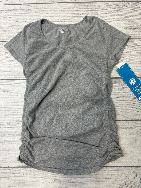 Grey Athletic Top Short Sleeve Athleta, Size M