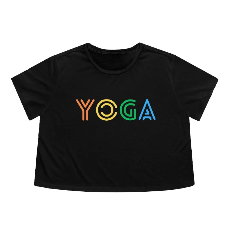 Retro Yoga Cropped Tee