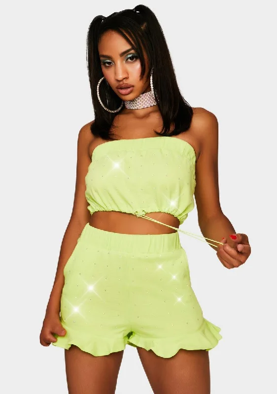 Lime Moonlight Sass Rhinestone Set